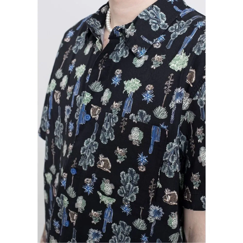 THE NORTH FACE HERREN SHIRT M S/S BAYTRAIL PATTERN SHIRT NWT Small